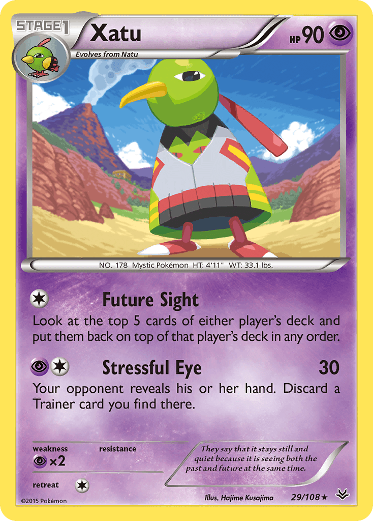 Xatu Pokémon card