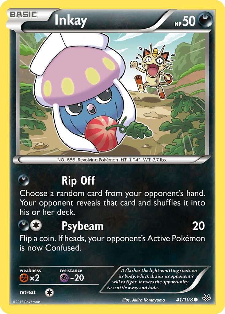 Inkay Pokémon card