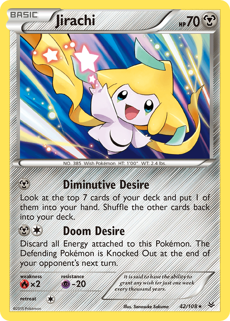 Jirachi Pokémon card