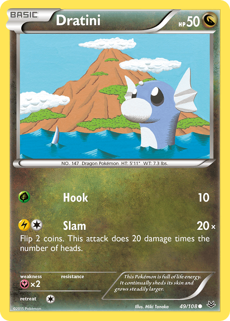 Dratini Pokémon card