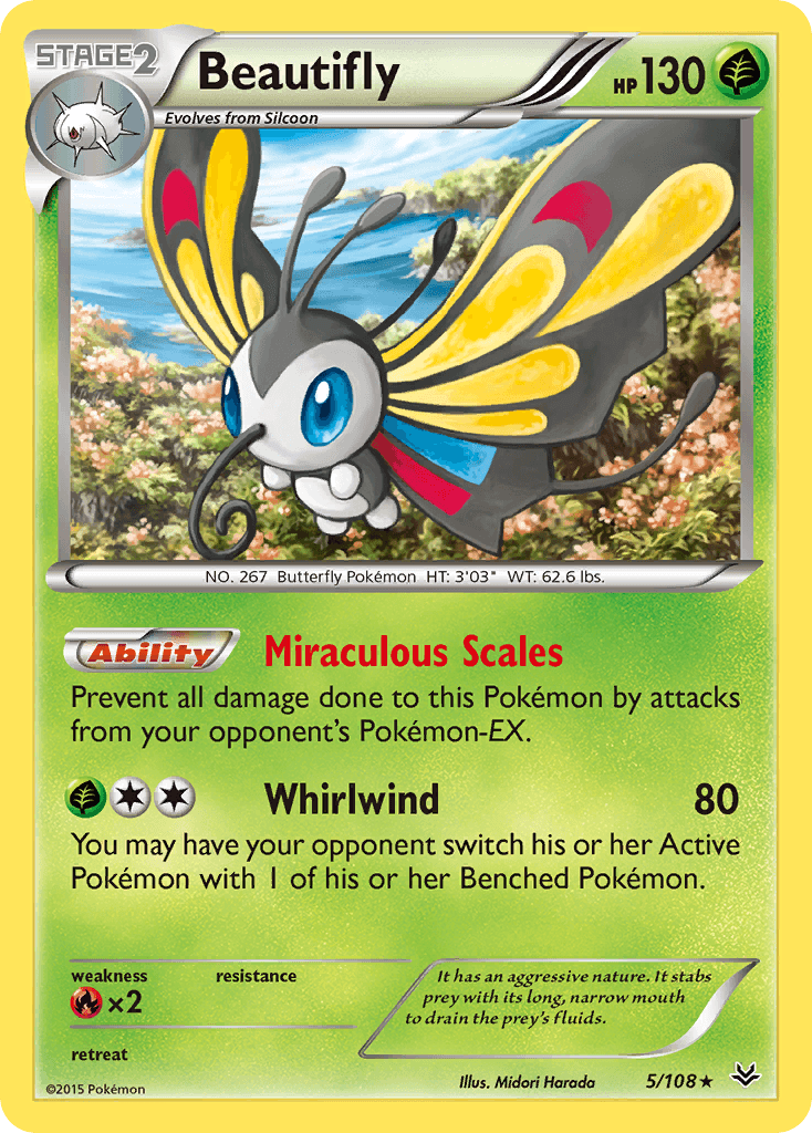 Beautifly Pokémon card