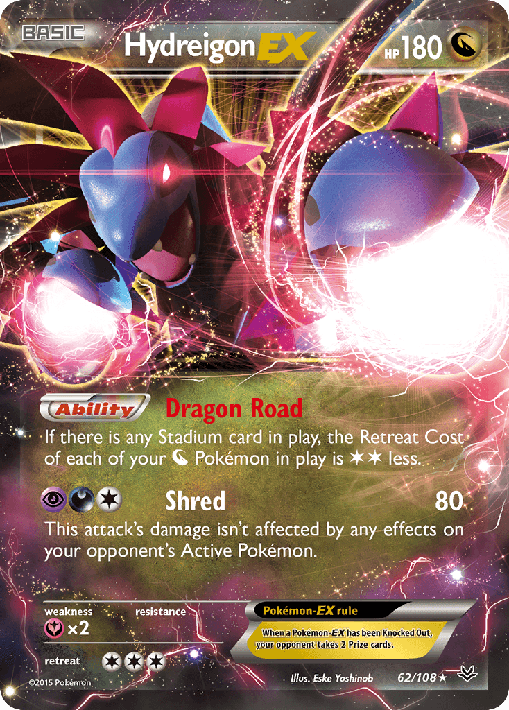 Hydreigon-EX Pokémon card