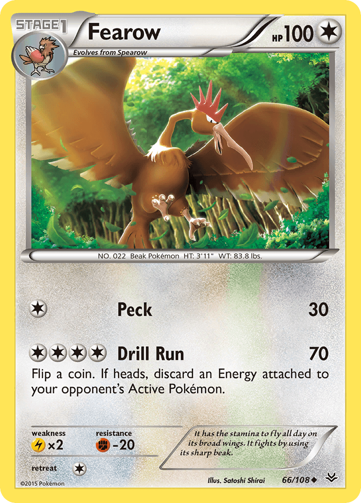 Fearow Pokémon card