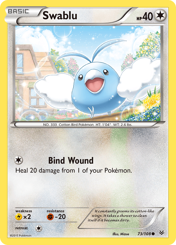 Swablu Pokémon card
