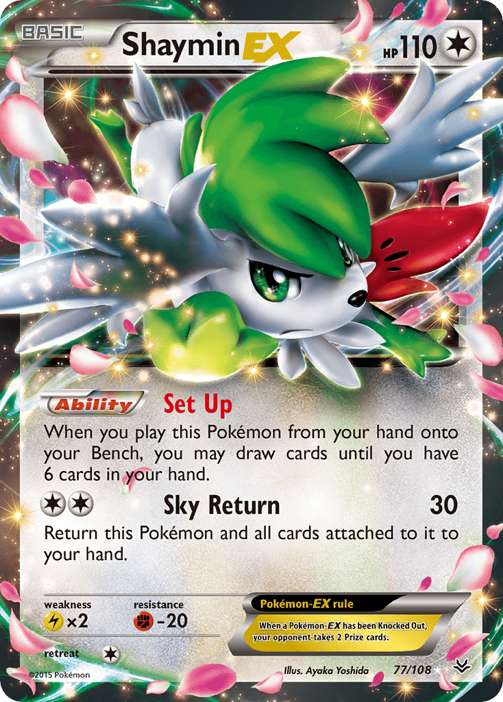 Shaymin-EX Pokémon card