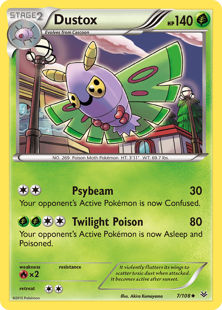 Dustox Pokémon card