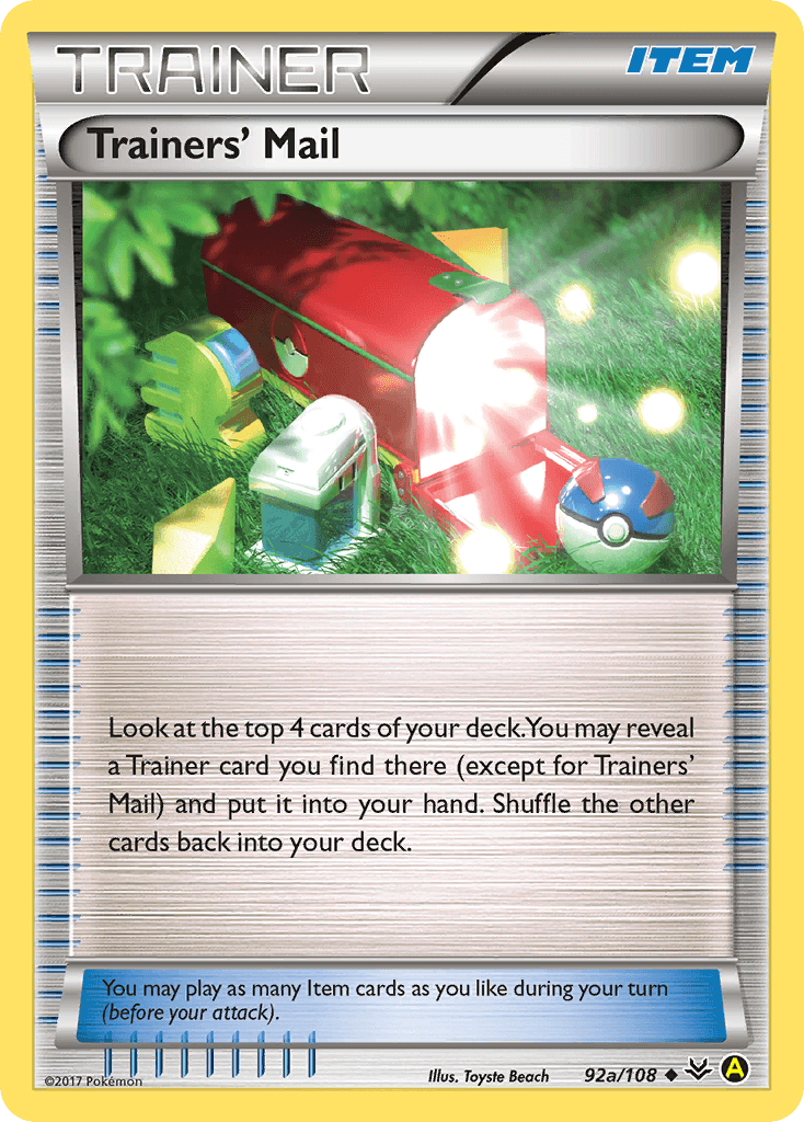 Trainers' Mail Pokémon card