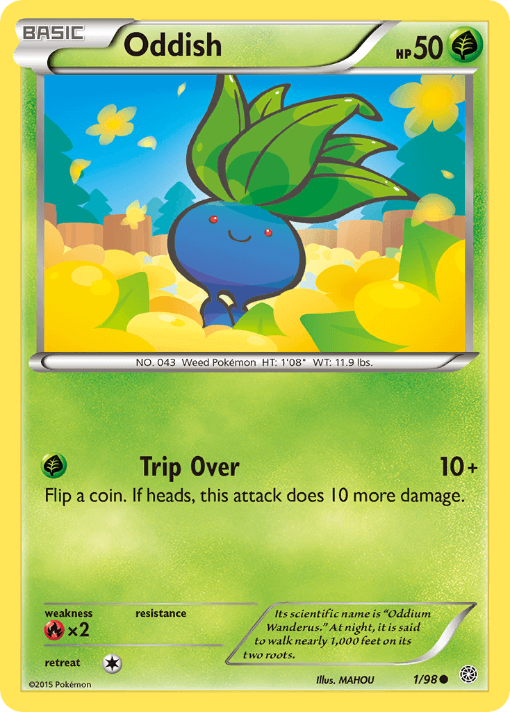 Oddish Pokémon card
