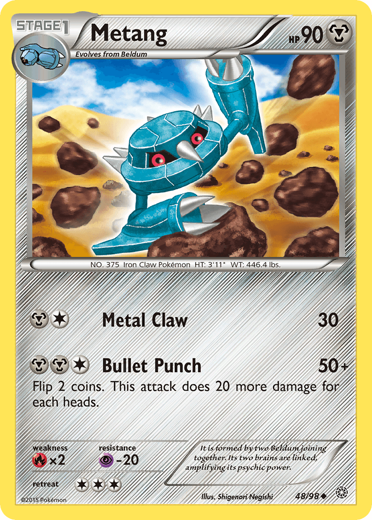 Metang Pokémon card