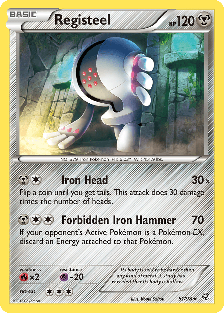 Registeel Pokémon card