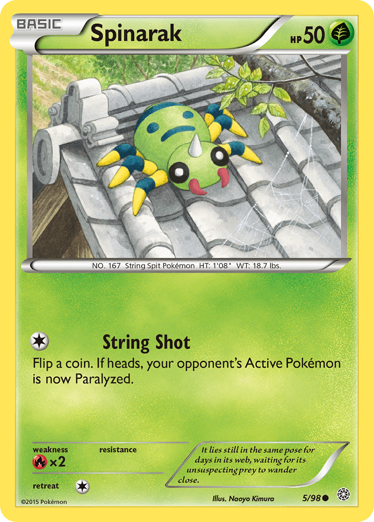 Spinarak Pokémon card