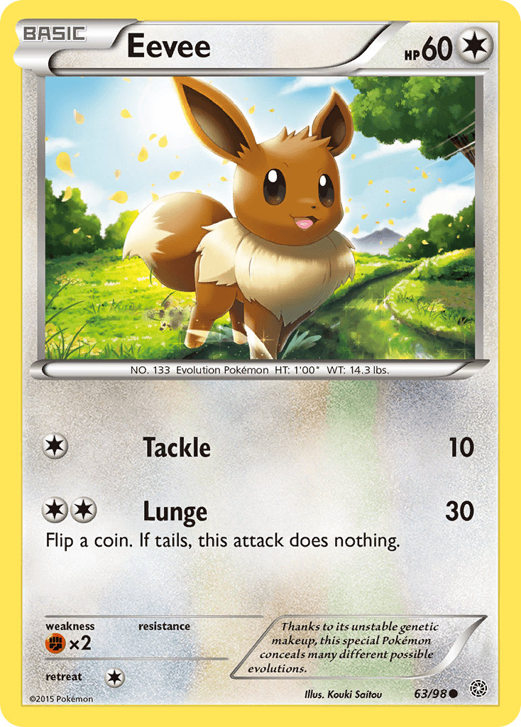 Eevee Pokémon card
