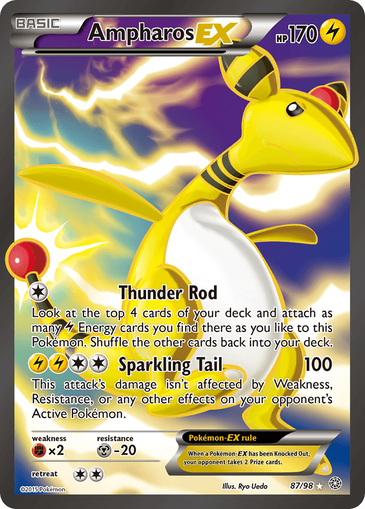 Ampharos-EX Pokémon card