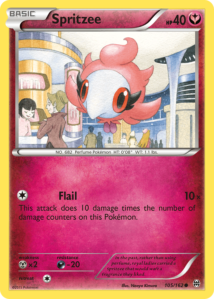 Spritzee Pokémon card