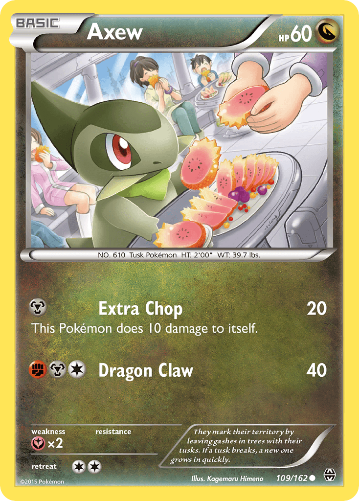 Axew Pokémon card