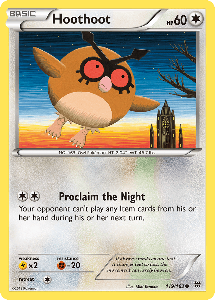 Hoothoot Pokémon card