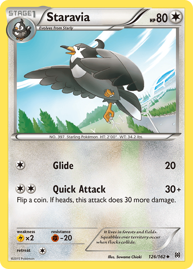 Staravia Pokémon card