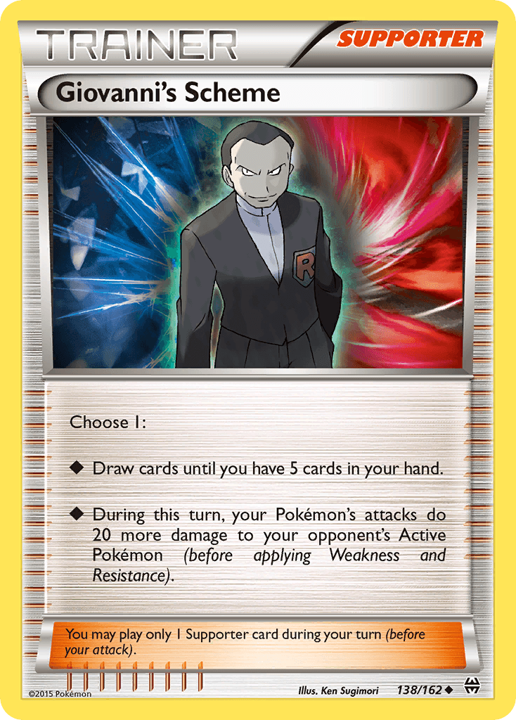 Giovanni's Scheme Pokémon card