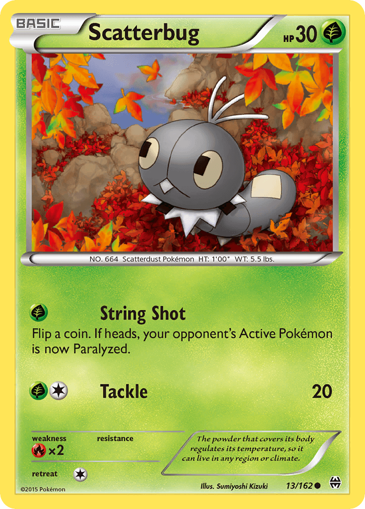 Scatterbug Pokémon card
