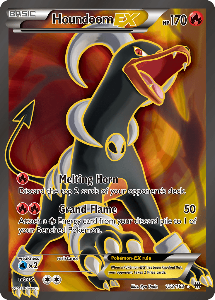 Houndoom-EX Pokémon card