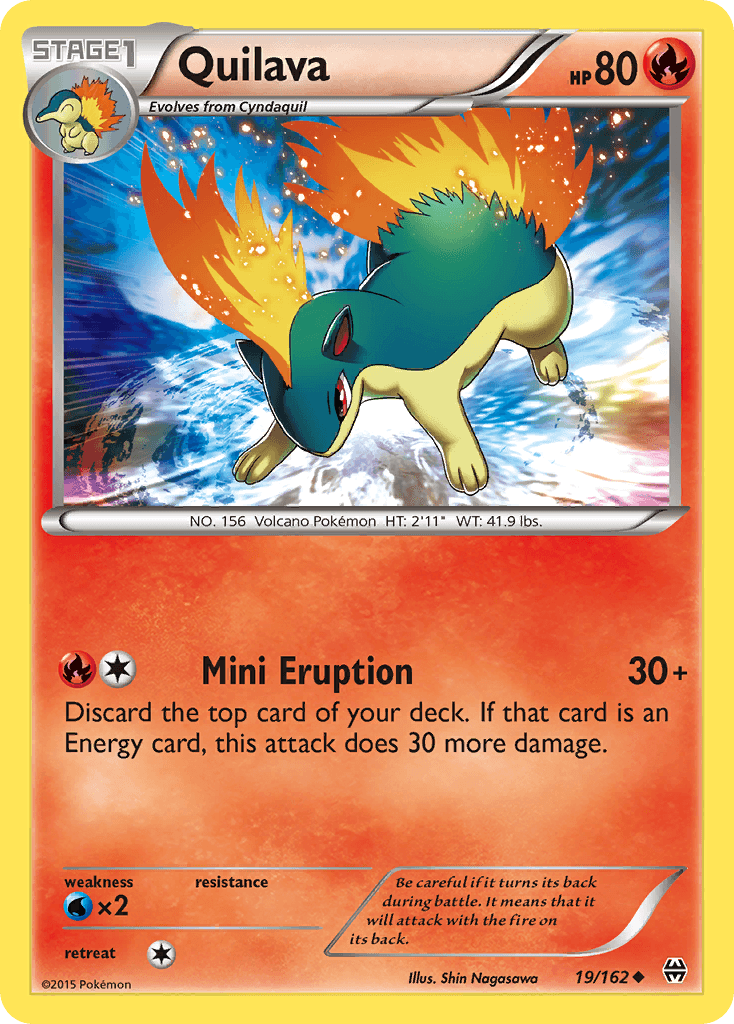 Quilava Pokémon card