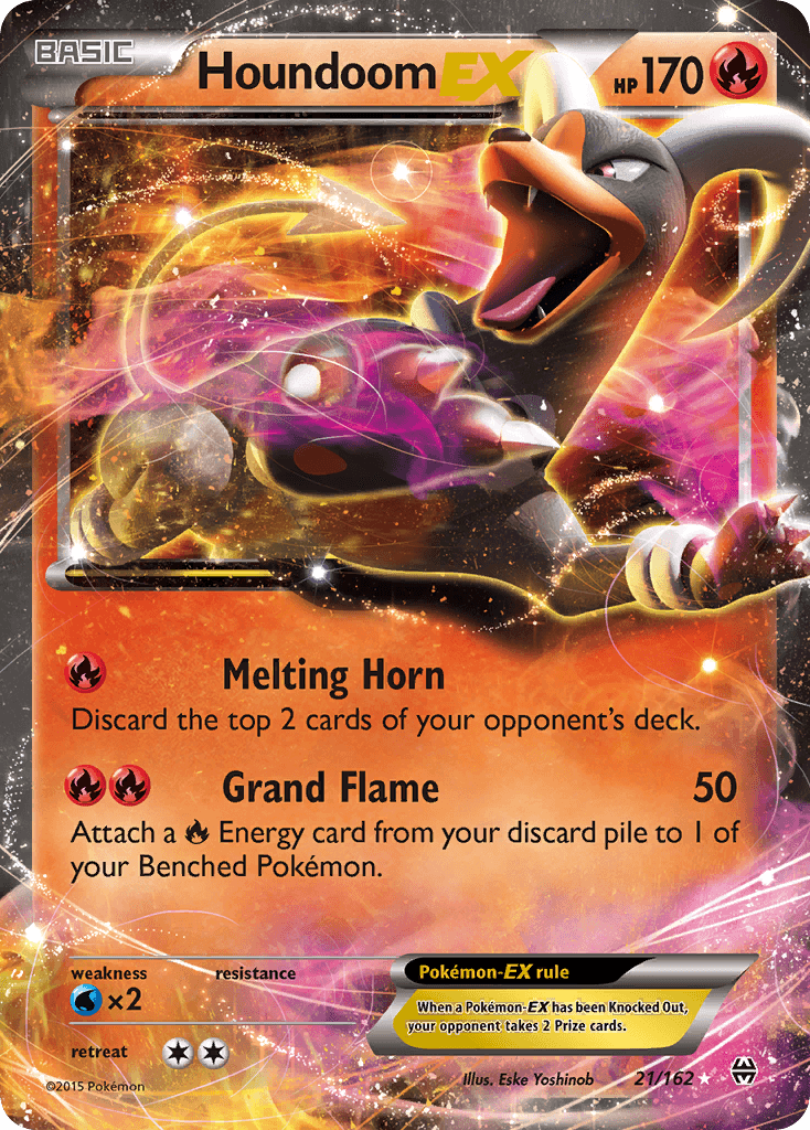 Houndoom-EX Pokémon card