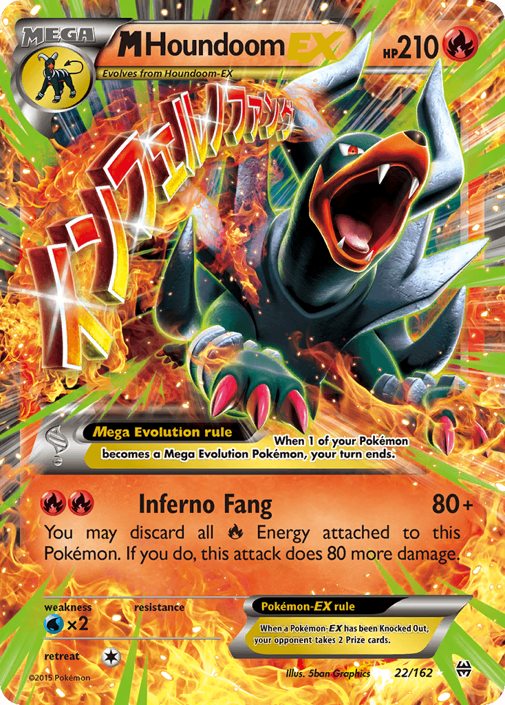 M Houndoom-EX Pokémon card
