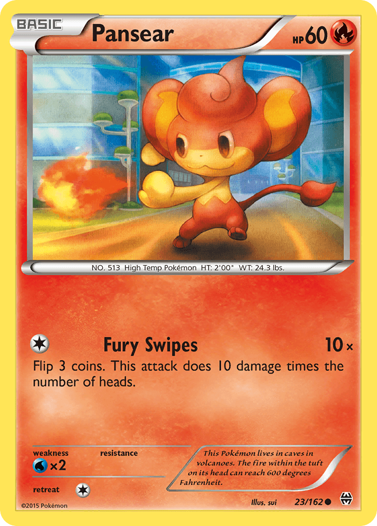 Pansear Pokémon card