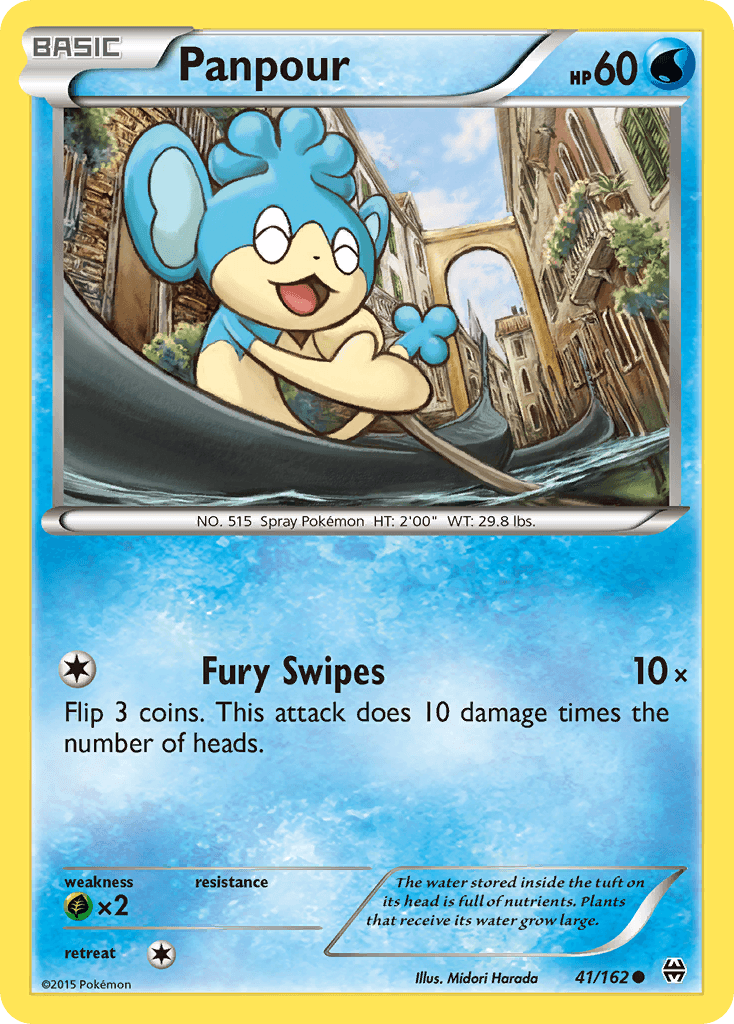 Panpour Pokémon card