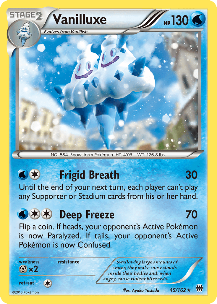 Vanilluxe Pokémon card