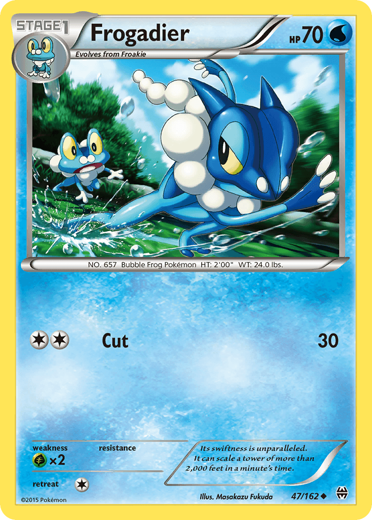 Frogadier Pokémon card