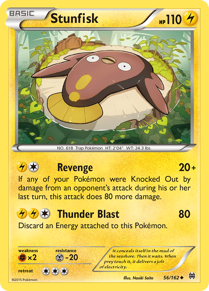 Stunfisk Pokémon card
