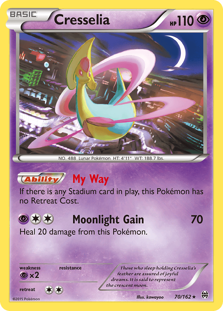 Cresselia Pokémon card
