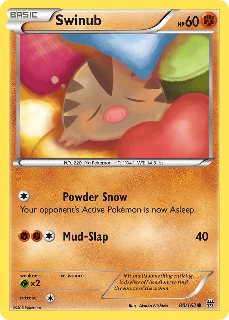 Swinub Pokémon card