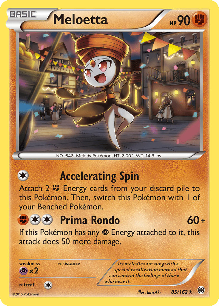 Meloetta Pokémon card