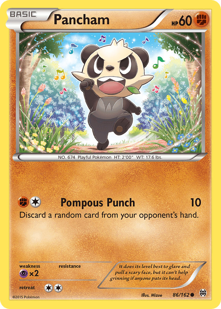 Pancham Pokémon card