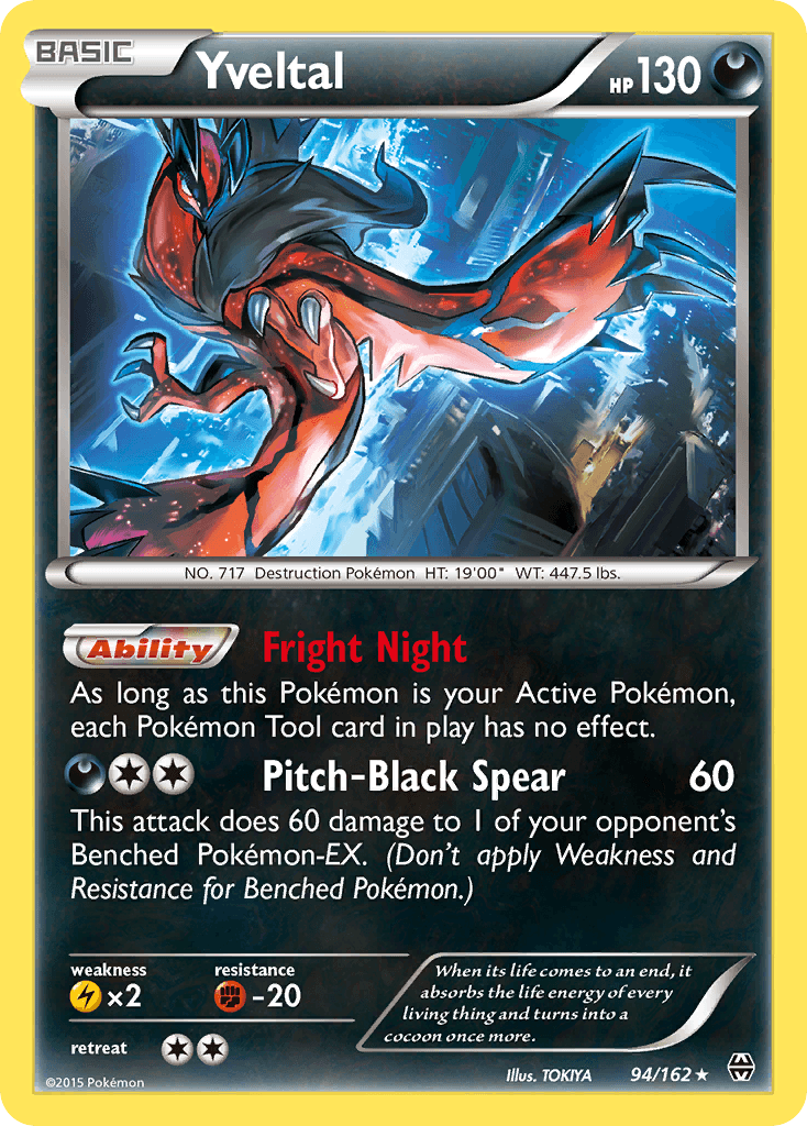 Yveltal Pokémon card