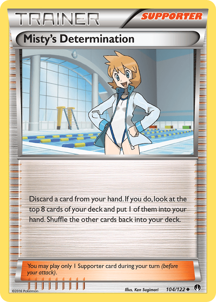 Misty's Determination Pokémon card
