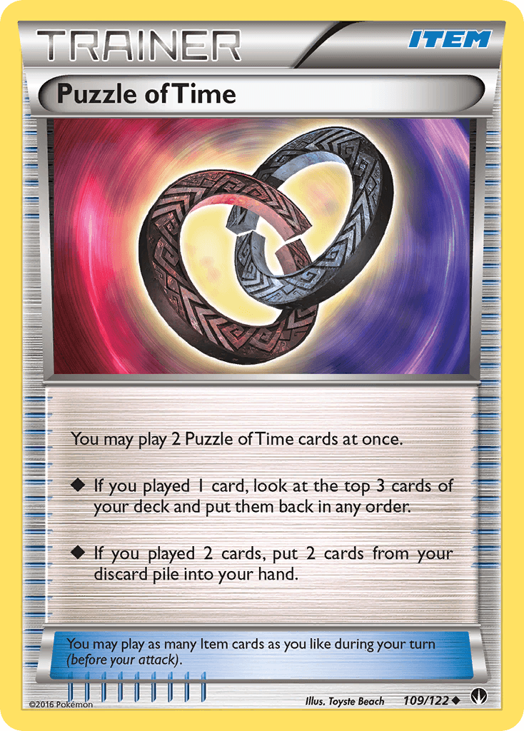 Puzzle of Time Pokémon card