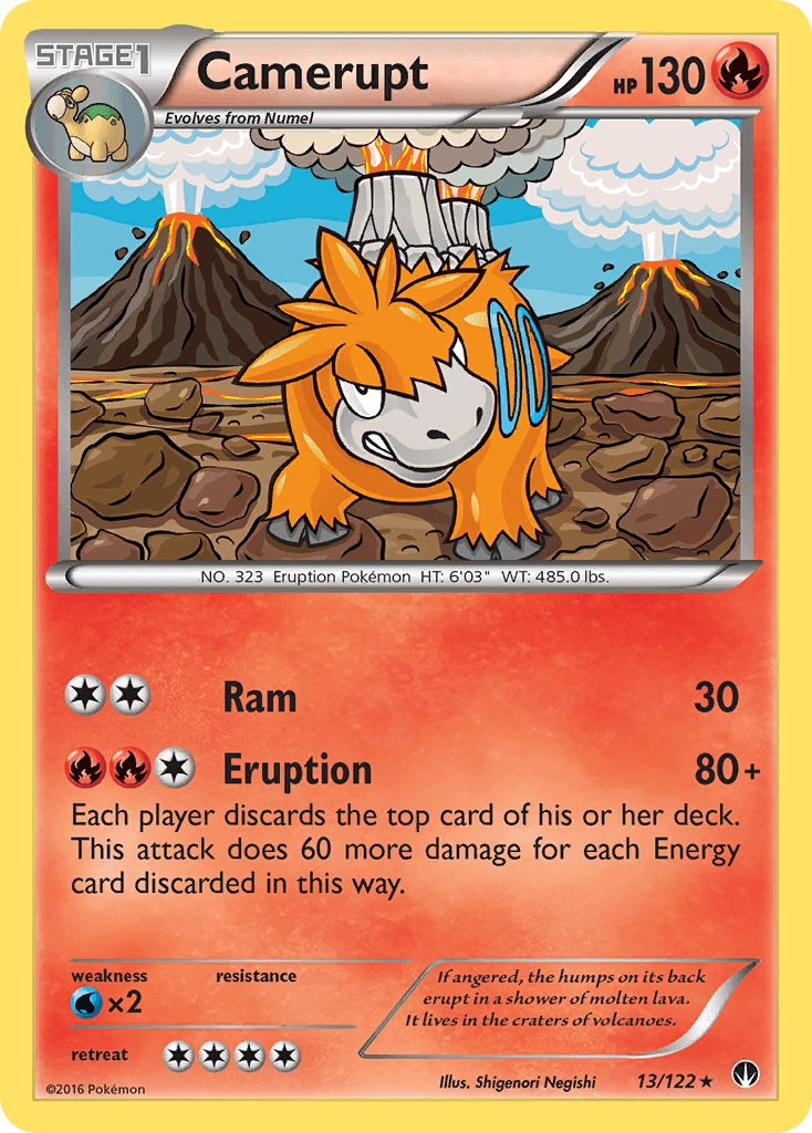 Camerupt Pokémon card
