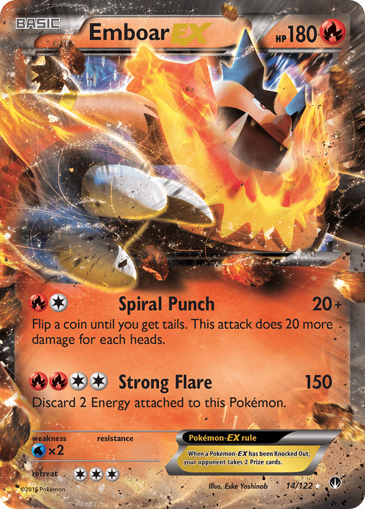 Emboar-EX Pokémon card