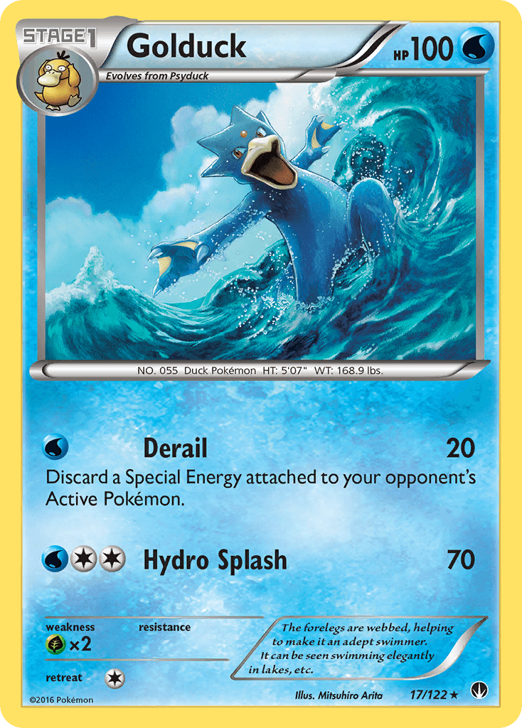 Golduck Pokémon card