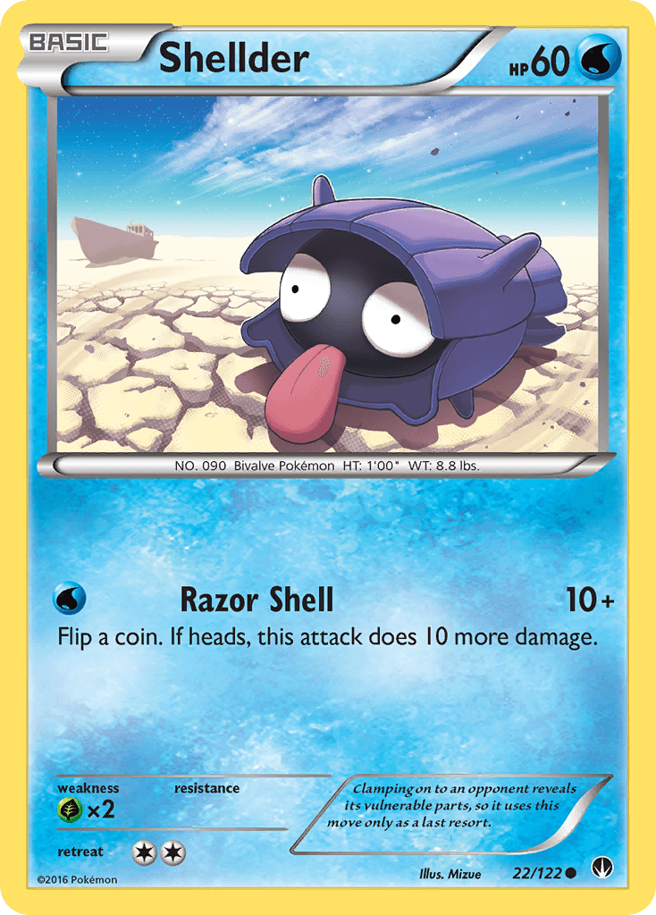 Shellder Pokémon card