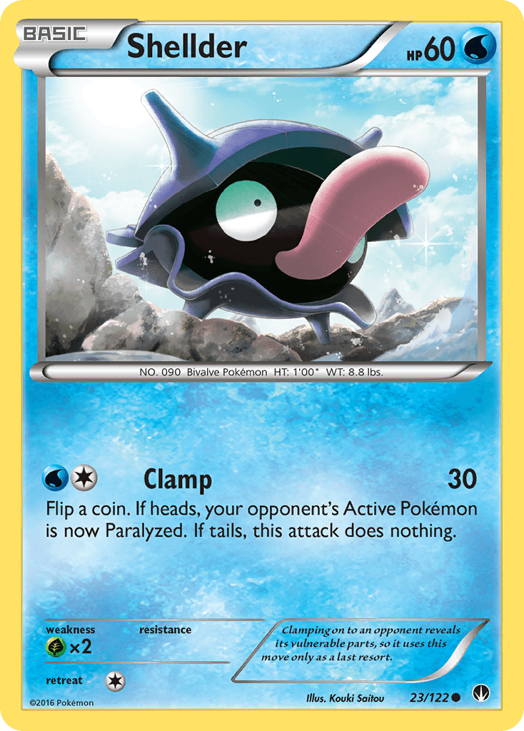 Shellder Pokémon card