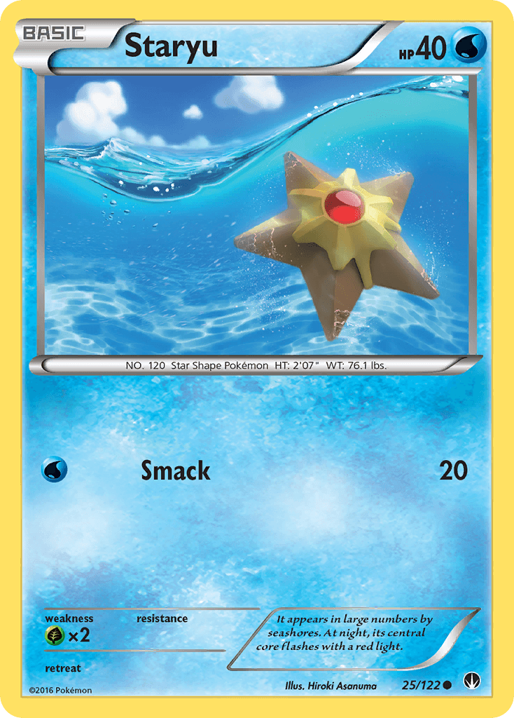 Staryu Pokémon card