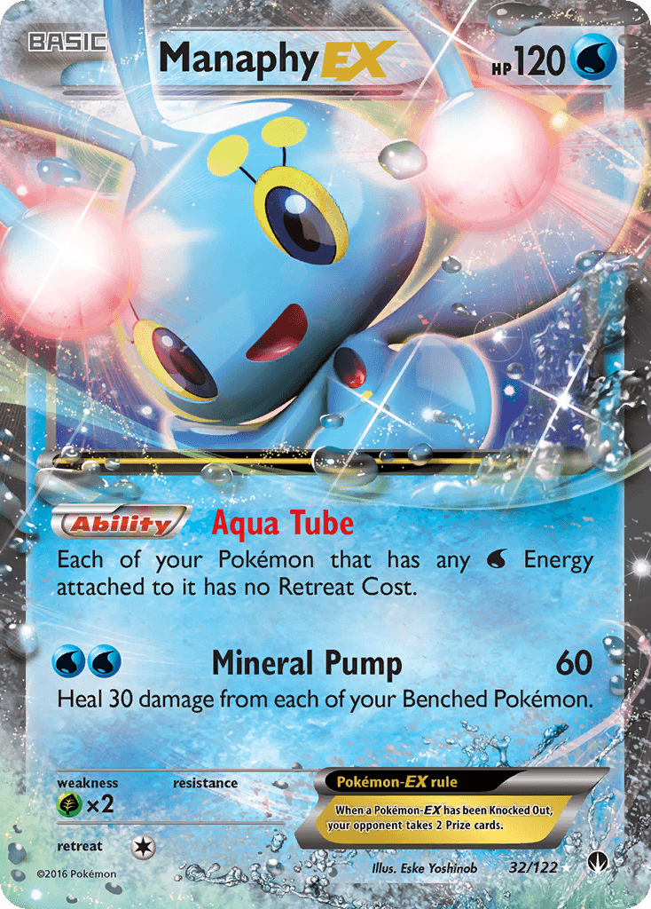 Manaphy-EX Pokémon card