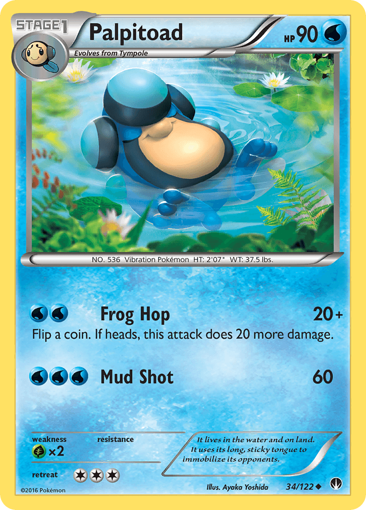 Palpitoad Pokémon card
