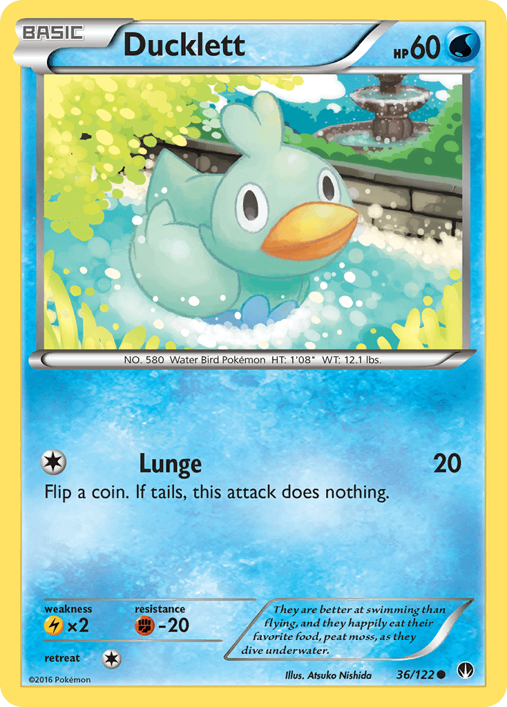 Ducklett Pokémon card