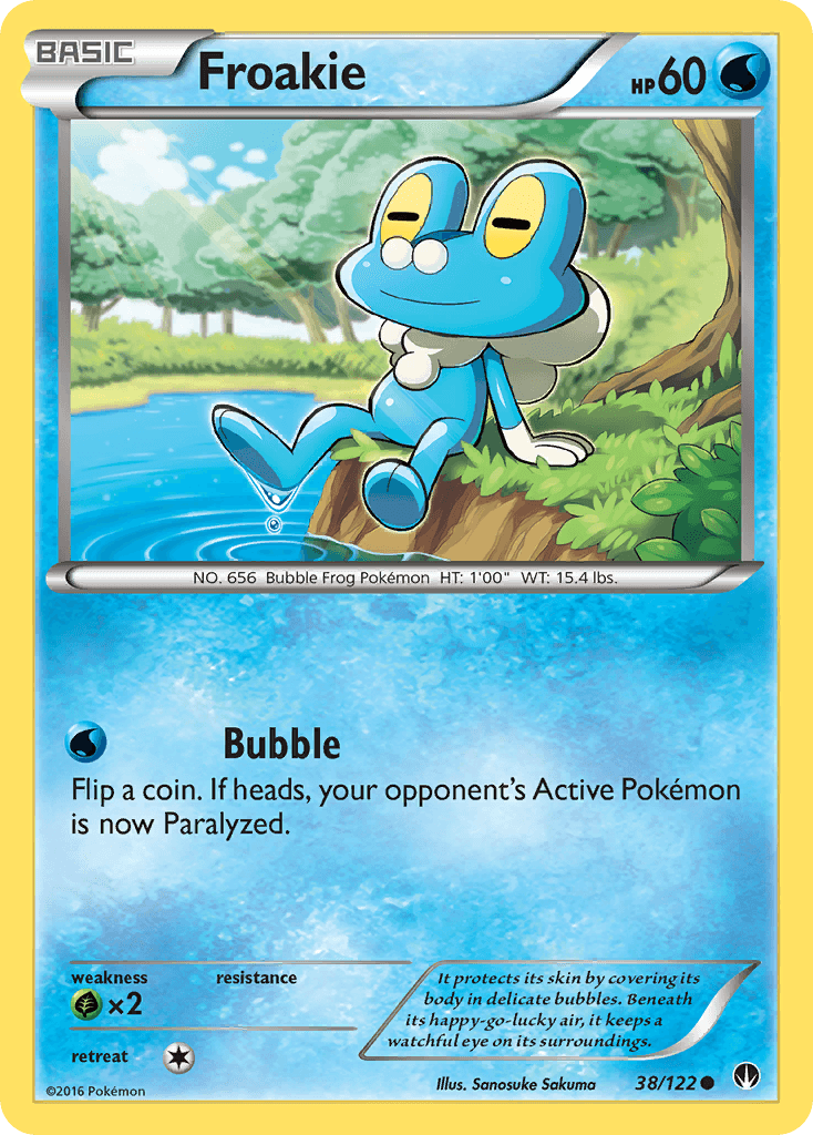 Froakie Pokémon card