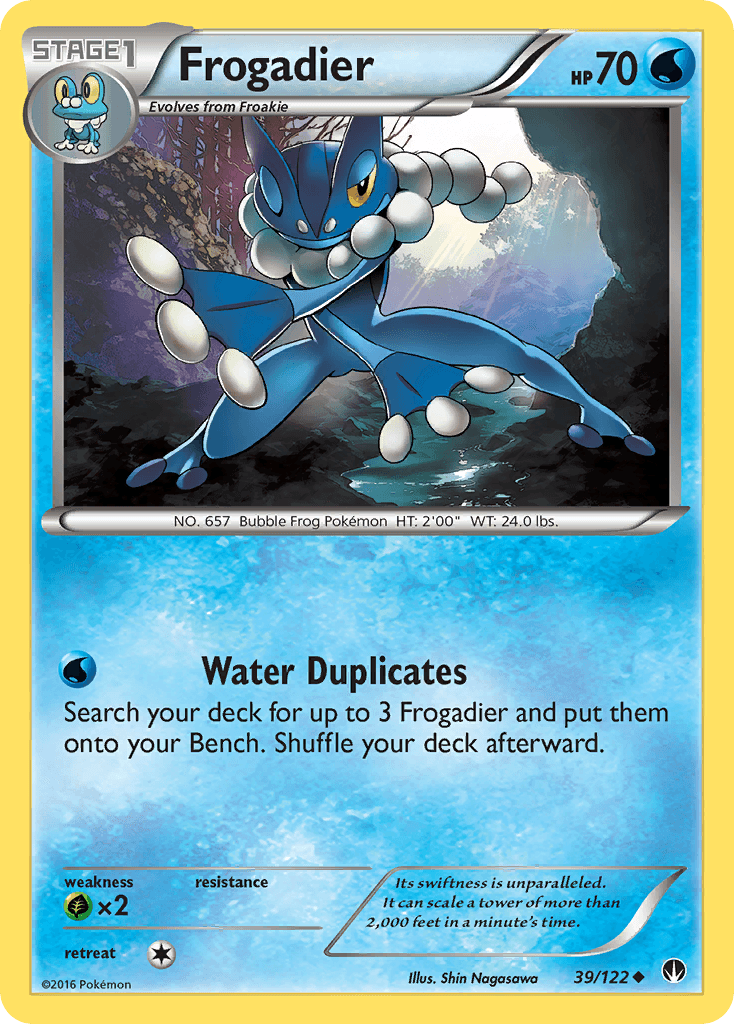 Frogadier Pokémon card